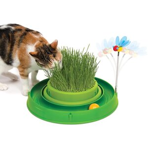 Catit Play 3 in 1 Circuit Ball Toy with Cat Grass