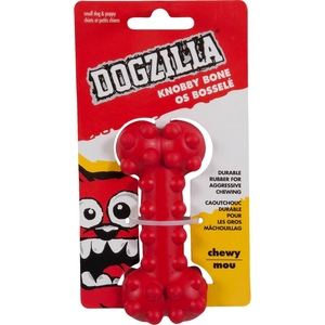 Dogzilla Knobby Bone Dog Toy - 3 tamaños